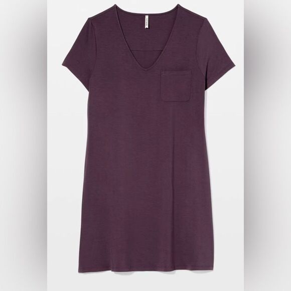 SOMA Cool Nights Short Sleeve Sleepshirt Purple Medium NWT IN PACKAGE - Picture 3 of 9